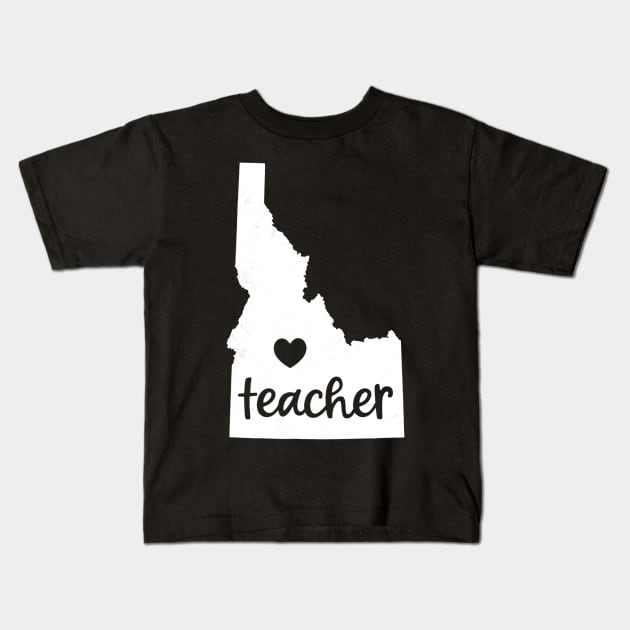 Teacher Red For Ed Idaho Public Education Kids T-Shirt by marjaalvaro